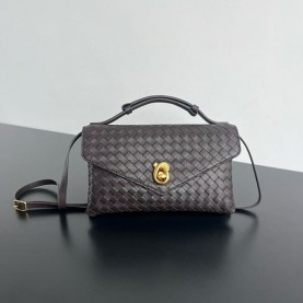 보테가베네타 우븐 디자인 플랩 클로저 핸드백 817191-2763