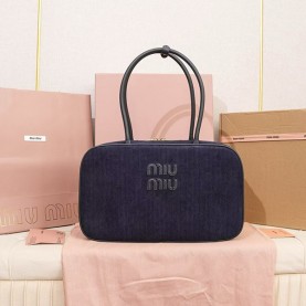 미우미우 탑 핸들백 코냑 5BB117-3002